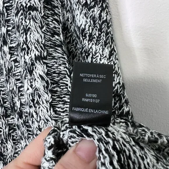 Anthropologie MOTH Kingsley Marled Cable Knit Cowl Neck Sweater Size L - Picture 9 of 10